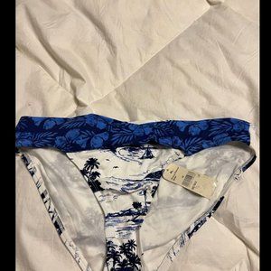 Tommy Bahama blue and white swimsuit bottom size L